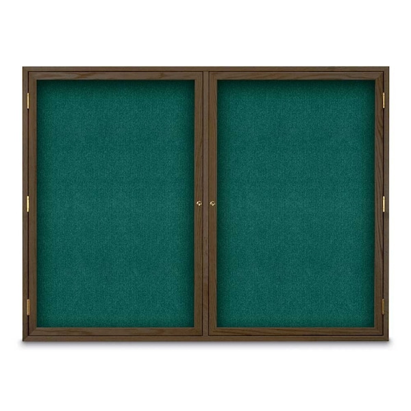 Sliding Door Indoor Enclosed Corkboard, 7
